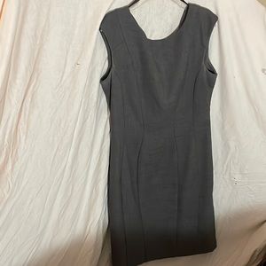 Gray fitted sheath dress, size 10